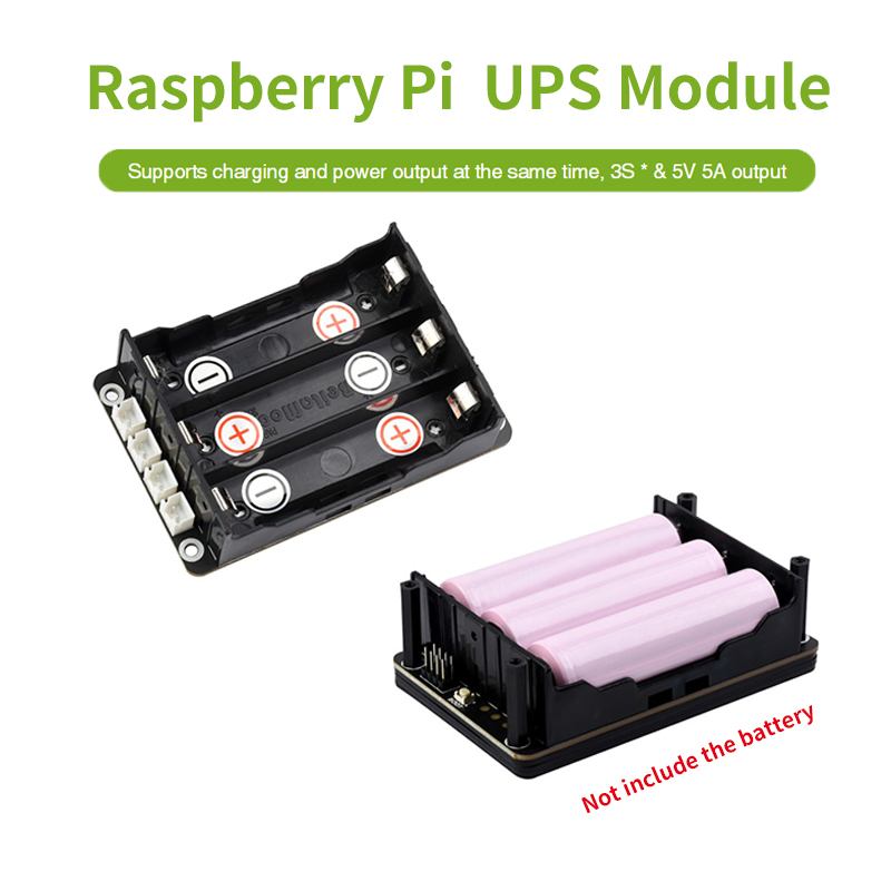 Raspberry Pi Uninterrupted Power Supply Ups 18650 - قبعة Raspberry Pi 5 UPS تدعم
