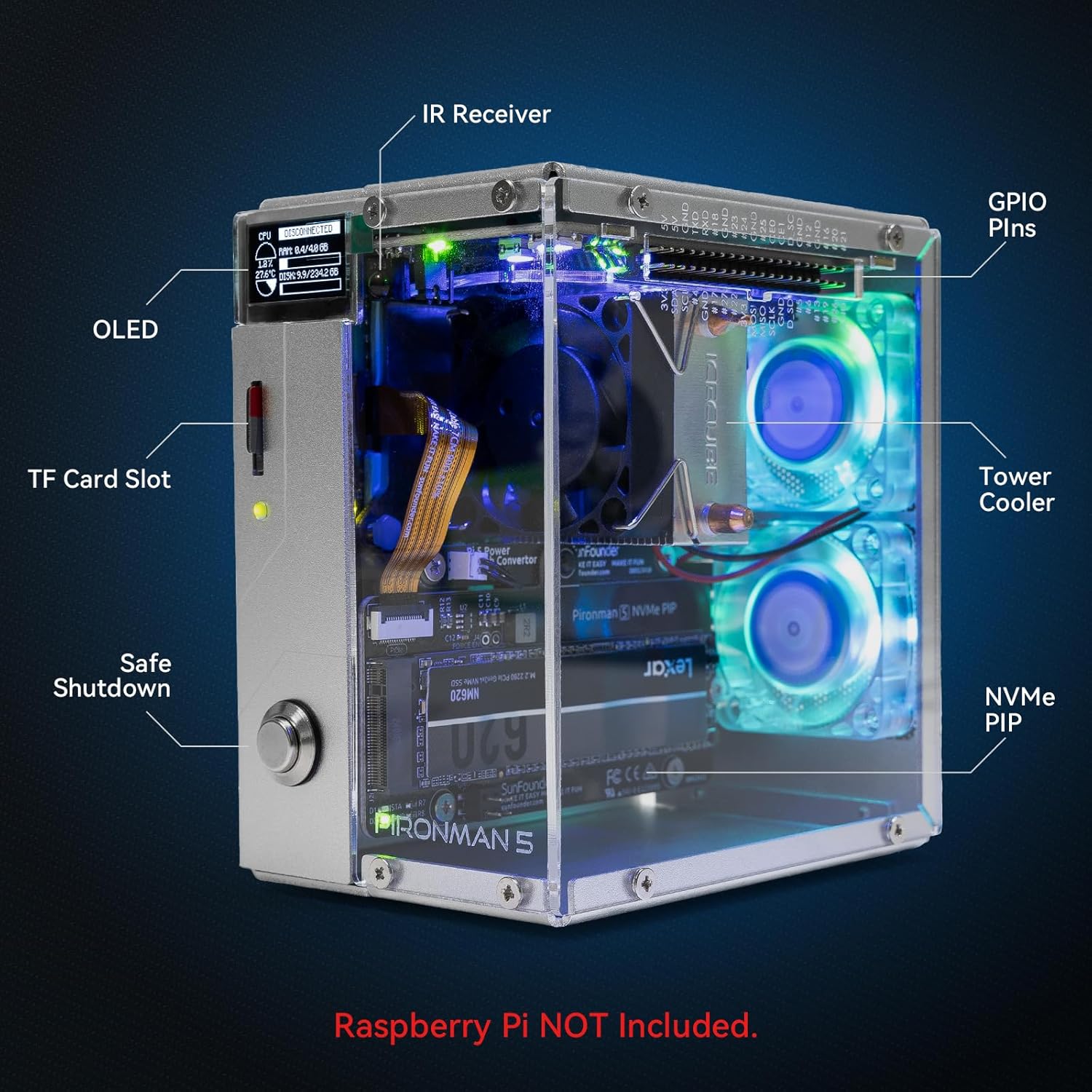 علبة كمبيوتر صغيرة Pironman 5  - مراجعة Raspberry Pi Ai Kit Hailo-8L وسعره