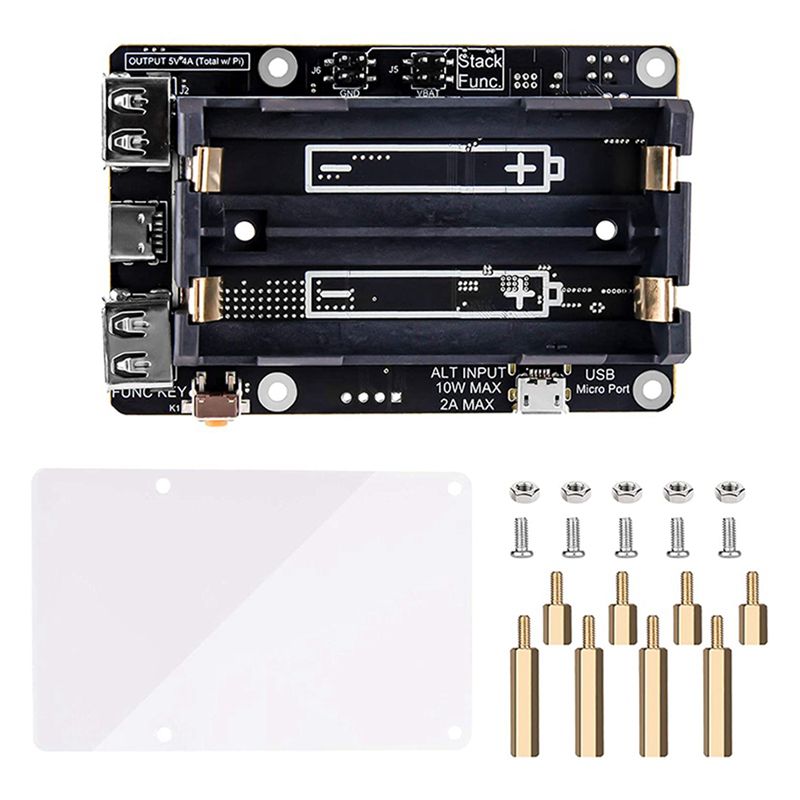 لوحة توسعة إمداد الطاقة غير ال - مراجعة Raspberry Pi Uninterrupted Power Supply Ups 18650 وسعره