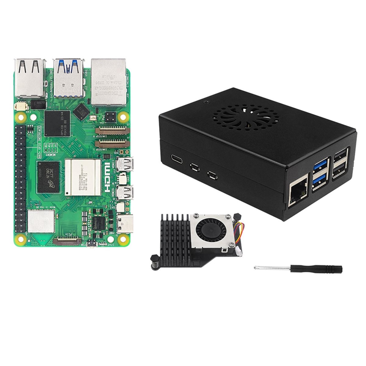 X14A& طقم البداية من IRasptek  - مراجعة Raspberry Pi 5 8Gb Board وسعره