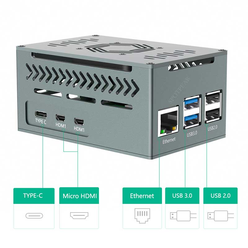حافظة معدنية من الألومنيوم Ras - مراجعة Argon One V3 M.2 Nvme Case وسعره